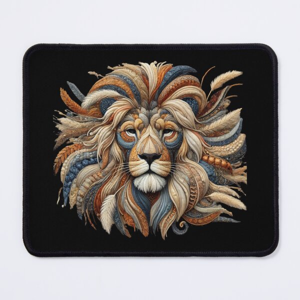 Item preview, Majestic Lion Tee Shirt Design - Earth Tone Tribal Art designed and sold by BlankCanvasHaHa.