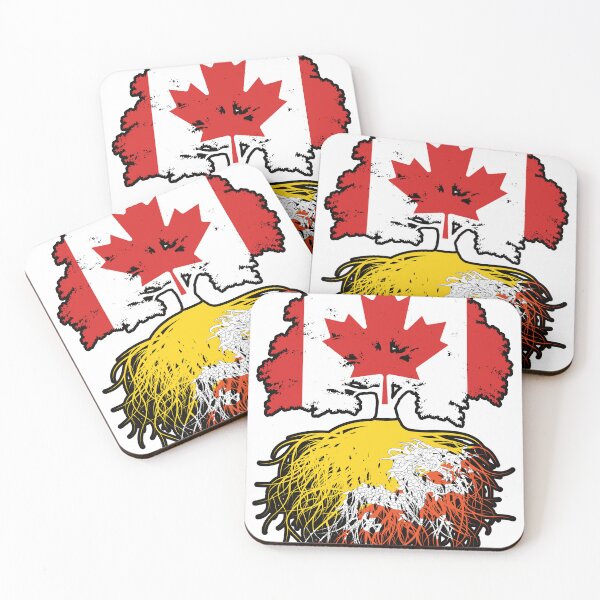 Item preview, Bhutan Bhutanese Canadian Canada Tree Roots Flag designed and sold by FlagX.