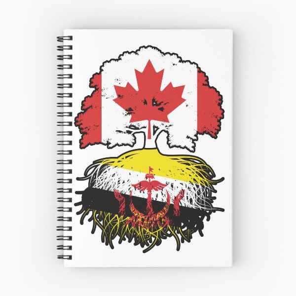 Item preview, Brunei Bruneian Canadian Canada Tree Roots Flag designed and sold by FlagX.