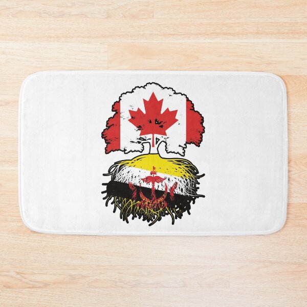 Item preview, Brunei Bruneian Canadian Canada Tree Roots Flag designed and sold by FlagX.