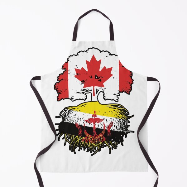 Item preview, Brunei Bruneian Canadian Canada Tree Roots Flag designed and sold by FlagX.