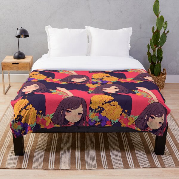 Artikelvorschau, Lebendige florale Anime-Mädchenausdrücke von AI entworfen und verkauft von DigitAIShop.