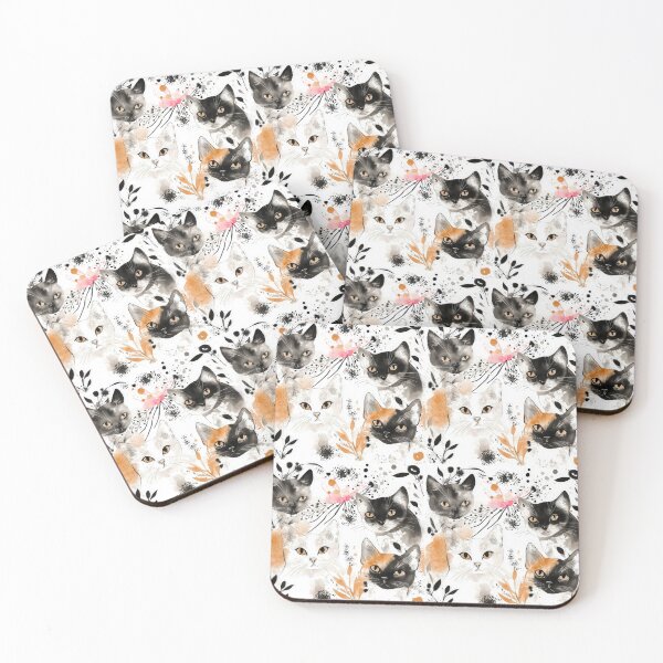 Item preview, Seamless Kitty Cat Pattern designed and sold by paratynka.
