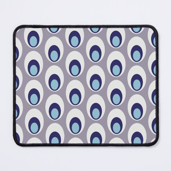 Item preview, Mid Mod Geometric Pattern in Blue & Gray designed and sold by tonymagnerart.
