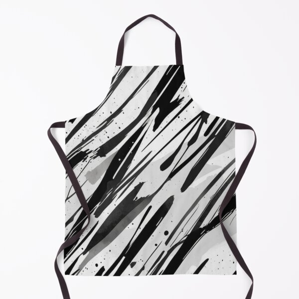 Item preview, Monochrome Fury: Bold Streaks in Black and White Abstract designed and sold by fc2c.