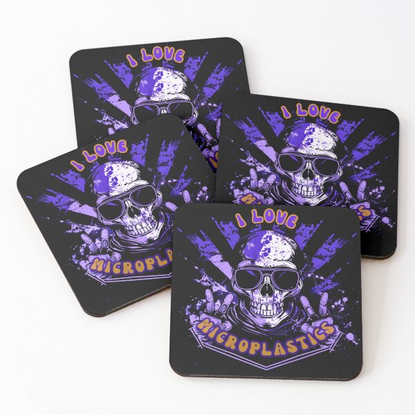 Item preview, I Love Microplastics (Not) designed and sold by PitchBlackIcon.