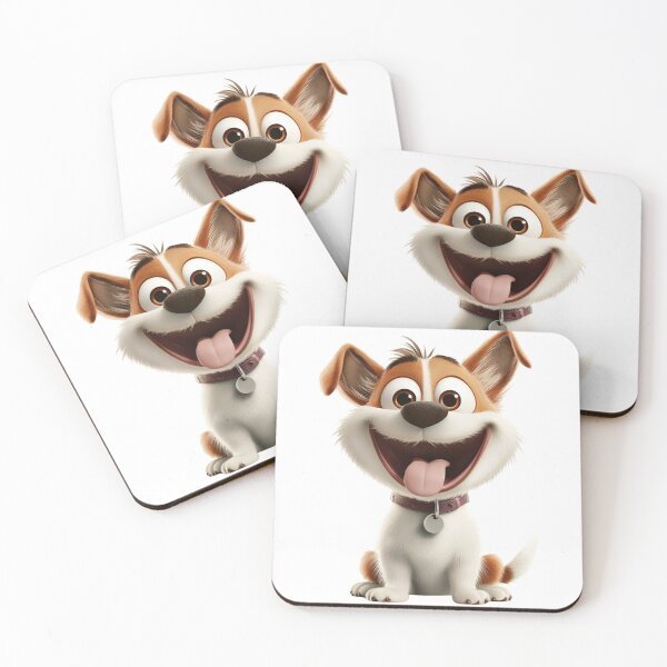 Item preview, Excited Cartoon Puppy with Big Smile designed and sold by IllustrifyArts.