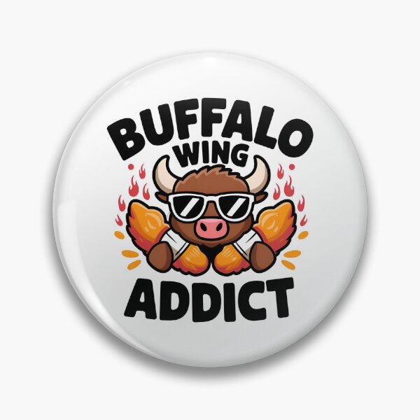 Artikelvorschau, Buffalo Wing Süchtig entworfen und verkauft von SRXTees.