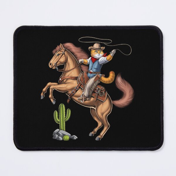 Item preview, Cat Cowboy Riding Rodeo Horse designed and sold by underheaven.