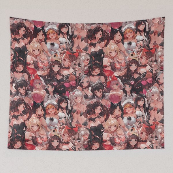 Item preview, Charming Anime Icons in Elegant Blossoms by AI designed and sold by DigitAIShop.