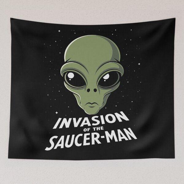 Item preview, RetroInvasion of the Saucer-Men Alien - 1950s Sci-Fi Style designed and sold by paulo silveira.