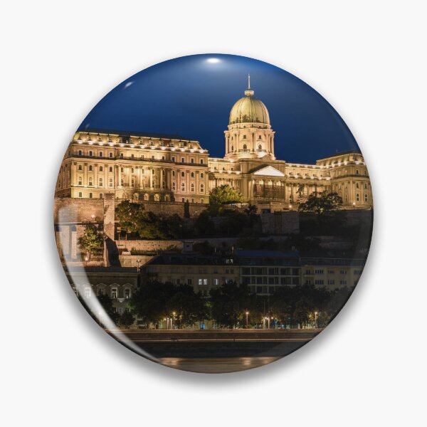 Item preview, Night view of the beautiful Buda Castle along the Danube River designed and sold by WorldScenery.