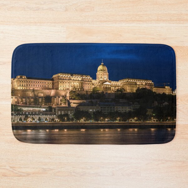 Item preview, Vista nocturna del hermoso Castillo de Buda a lo largo del río Danubio designed and sold by WorldScenery.