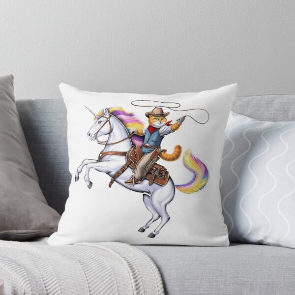 Artikelvorschau, Katze Cowboy Reiten Rodeo Einhorn entworfen und verkauft von underheaven.
