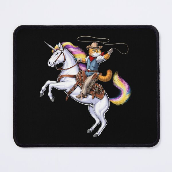Item preview, Cat Cowboy Riding Rodeo Unicorn designed and sold by underheaven.