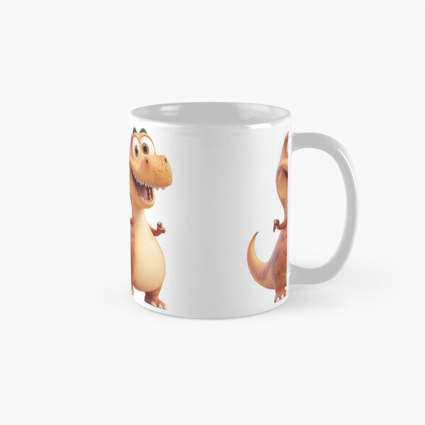 Item preview, Happy Orange Cartoon Dinosaur designed and sold by IllustrifyArts.
