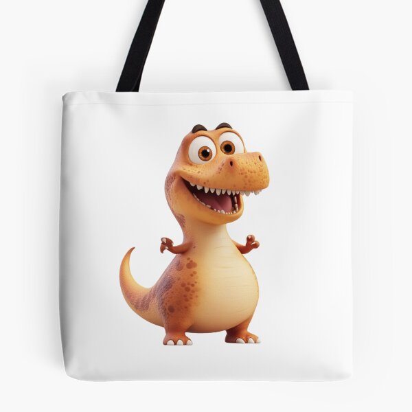Item preview, Happy Orange Cartoon Dinosaur designed and sold by IllustrifyArts.