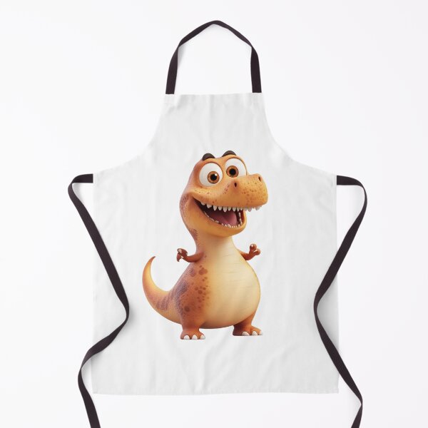 Item preview, Happy Orange Cartoon Dinosaur designed and sold by IllustrifyArts.