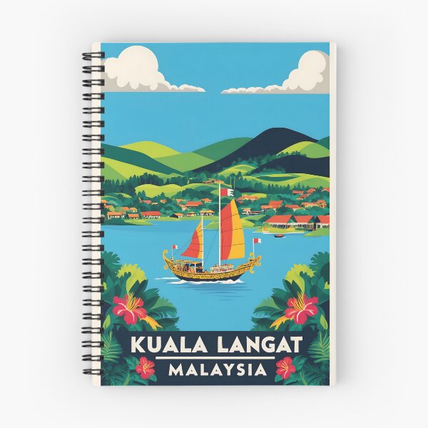 Item preview, Kuala Langat Malaysia Vintage Travel Tourism designed and sold by TravelersGems.