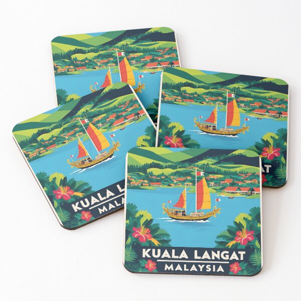 Item preview, Kuala Langat Malaysia Vintage Travel Tourism designed and sold by TravelersGems.
