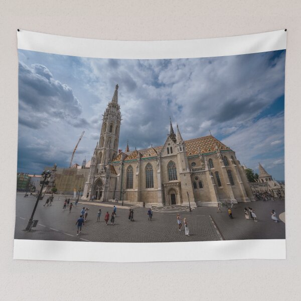 Item preview, View of Matthias Church in the Holy Trinity Square in Budapest, Hungary designed and sold by WorldScenery.