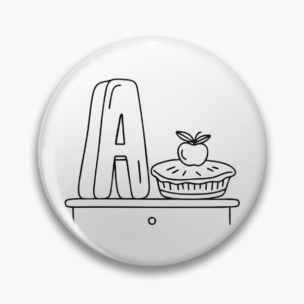 Item preview, Letter A Beside an Apple Pie on a Kitchen Counter designed and sold by rasagamastore.