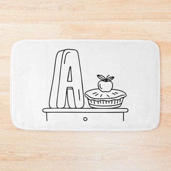Item preview, Letter A Beside an Apple Pie on a Kitchen Counter designed and sold by rasagamastore.