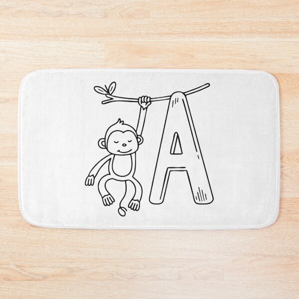 Item preview, an Ape Swinging Beside the Letter A designed and sold by rasagamastore.