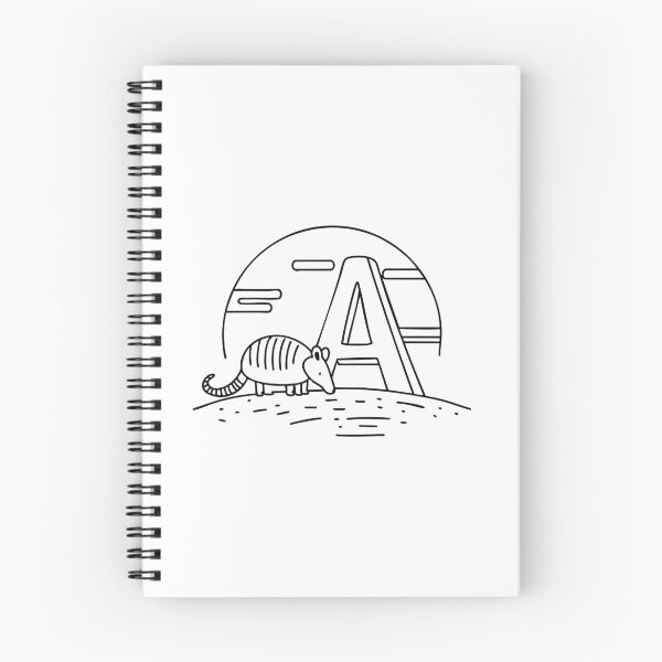 Item preview, an Armadillo in the Desert Beside the Letter A designed and sold by rasagamastore.