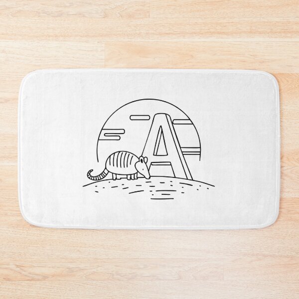 Item preview, an Armadillo in the Desert Beside the Letter A designed and sold by rasagamastore.