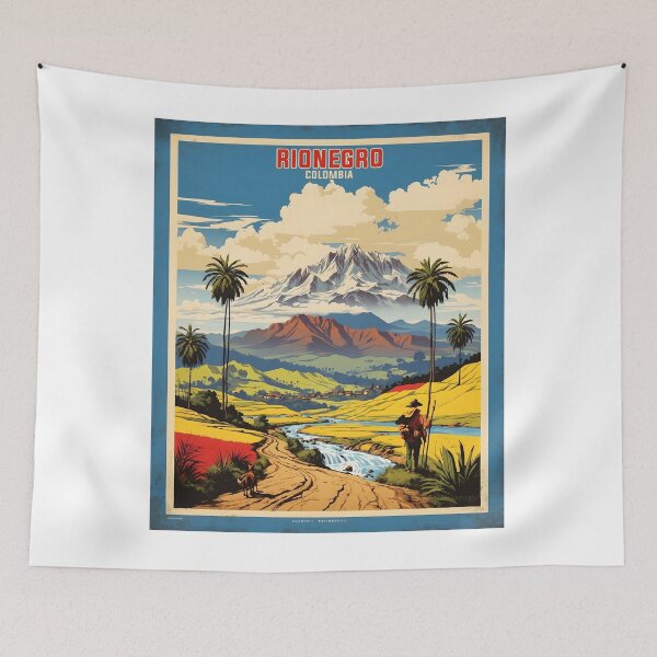Item preview, Rionegro Colombia Retro Vintage Poster Tourism  designed and sold by TravelersGems.