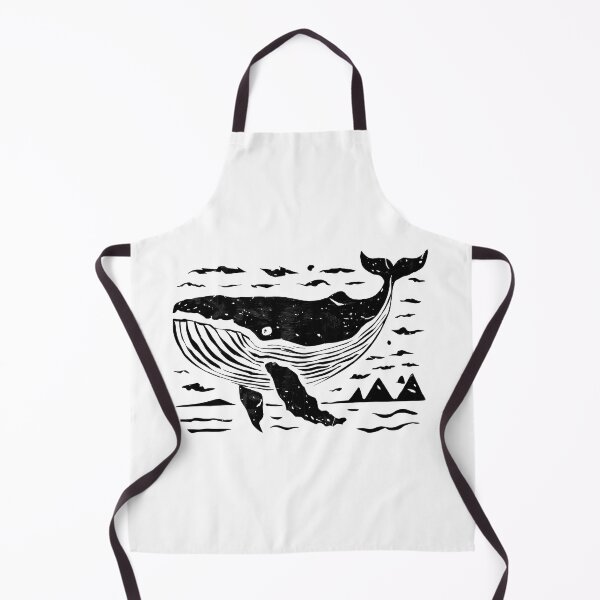 Item preview, Whale Linocut designed and sold by Angry Swan Designs.