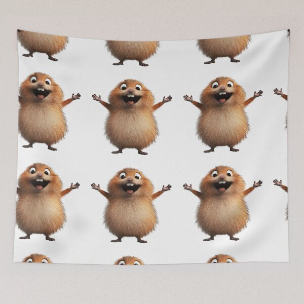 Item preview, Happy Cartoon Hamster designed and sold by IllustrifyArts.