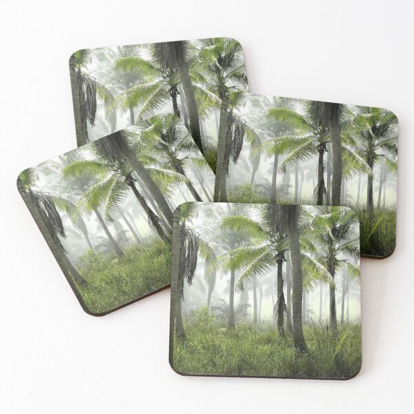 Item preview, Misty Palm Trees in a Peaceful Tropical Paradise designed and sold by NatureUnleashed.