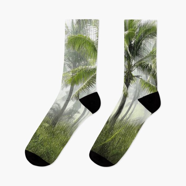Item preview, Misty Palm Trees in a Peaceful Tropical Paradise designed and sold by NatureUnleashed.