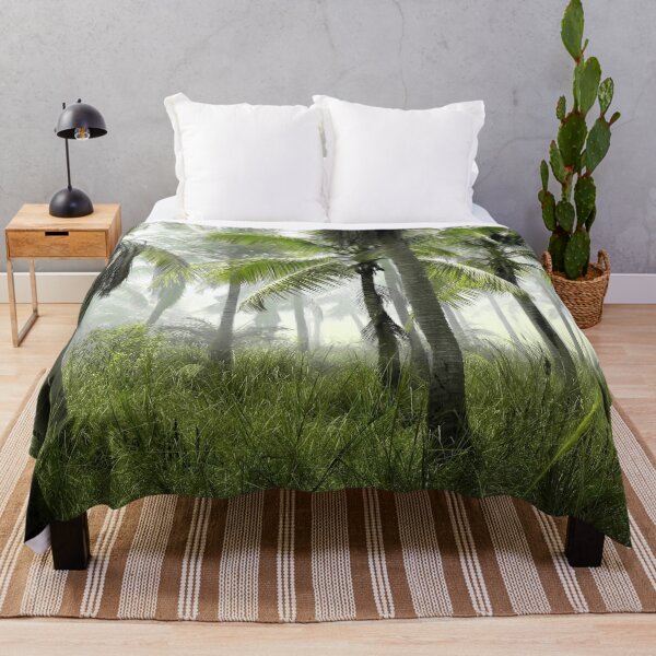 Item preview, Misty Palm Trees in a Peaceful Tropical Paradise designed and sold by NatureUnleashed.