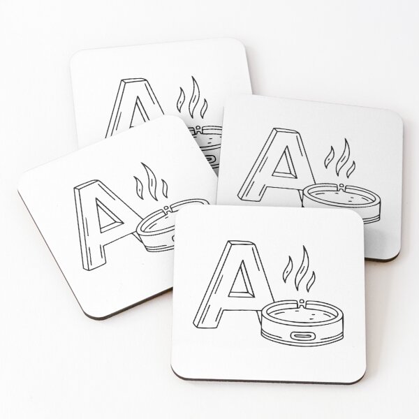 Item preview, an Ashtray Next to the Letter A designed and sold by rasagamastore.