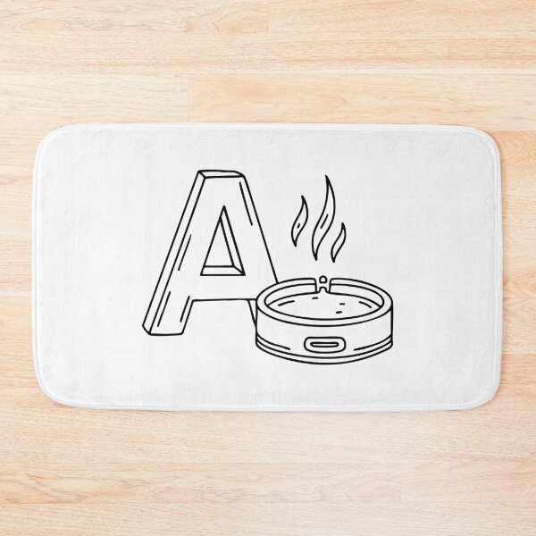 Item preview, an Ashtray Next to the Letter A designed and sold by rasagamastore.