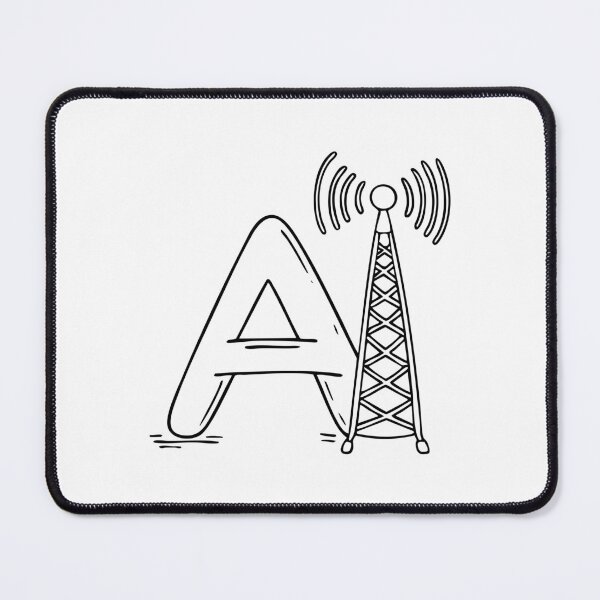Item preview, Antenna Tower Beside the Letter A designed and sold by rasagamastore.