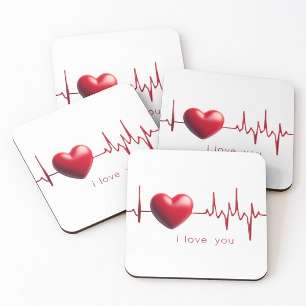 Item preview, Heartbeat of Love: 3D Red Heart with EKG Line designed and sold by Antoni Bouless.