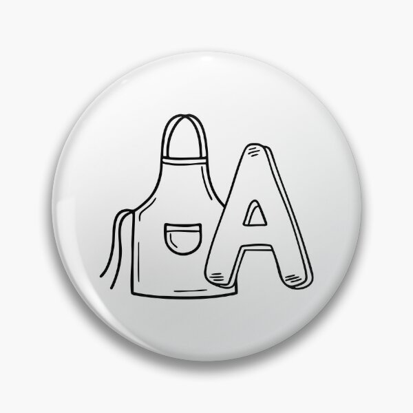 Item preview, the Letter A Next to an Apron designed and sold by rasagamastore.