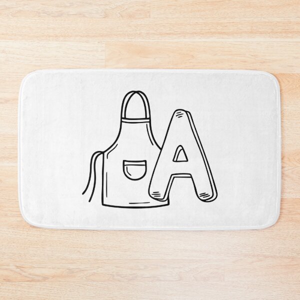 Item preview, the Letter A Next to an Apron designed and sold by rasagamastore.