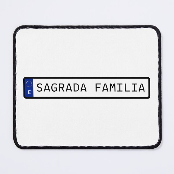 Item preview, Sagrada Familia Spain EU Number Plate designed and sold by PatchMerch.