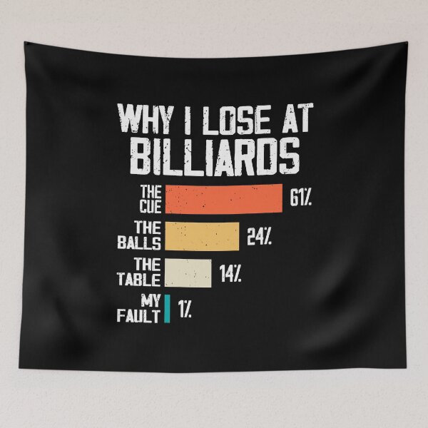Item preview, Why I Lose At Billiards, Billiards Player designed and sold by Rahjihan.
