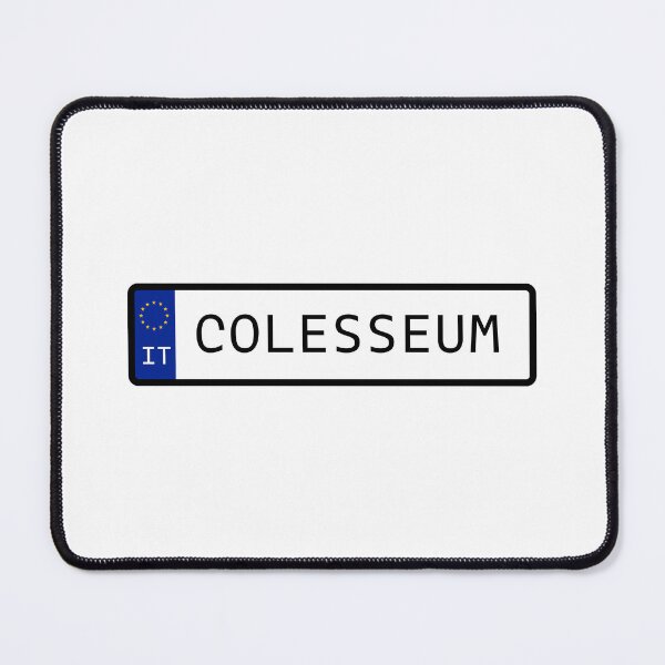 Item preview, Colesseum Italy EU Number Plate designed and sold by PatchMerch.