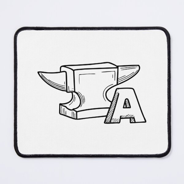 Item preview, an Anvil Beside the Modern Letter A designed and sold by rasagamastore.