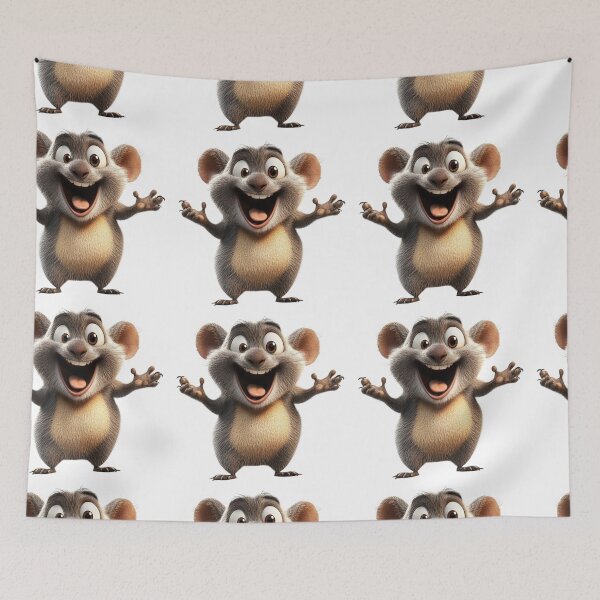 Item preview, Cheerful Cartoon Mouse designed and sold by IllustrifyArts.