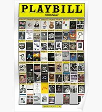 Broadway Playbill Collage Poster