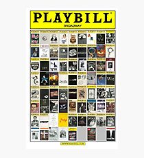 Broadway Playbill Collage Photographic Print