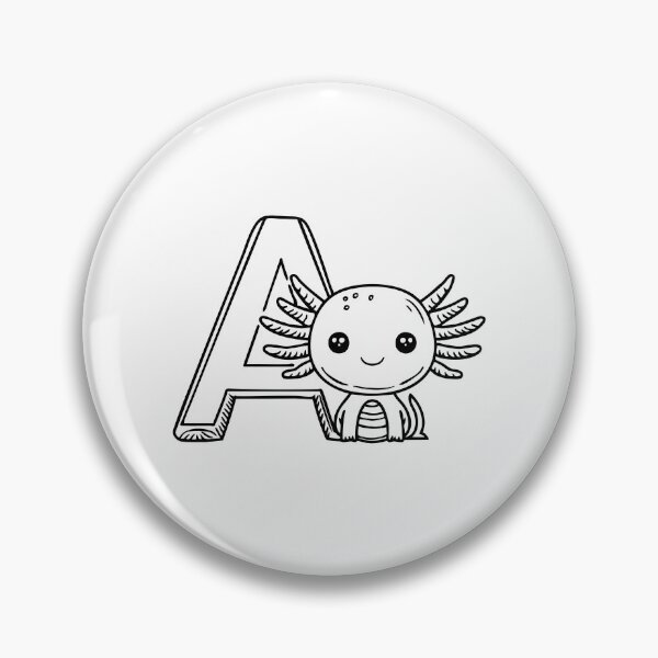 Item preview, an Axolotl Beside the Modern Letter A designed and sold by rasagamastore.
